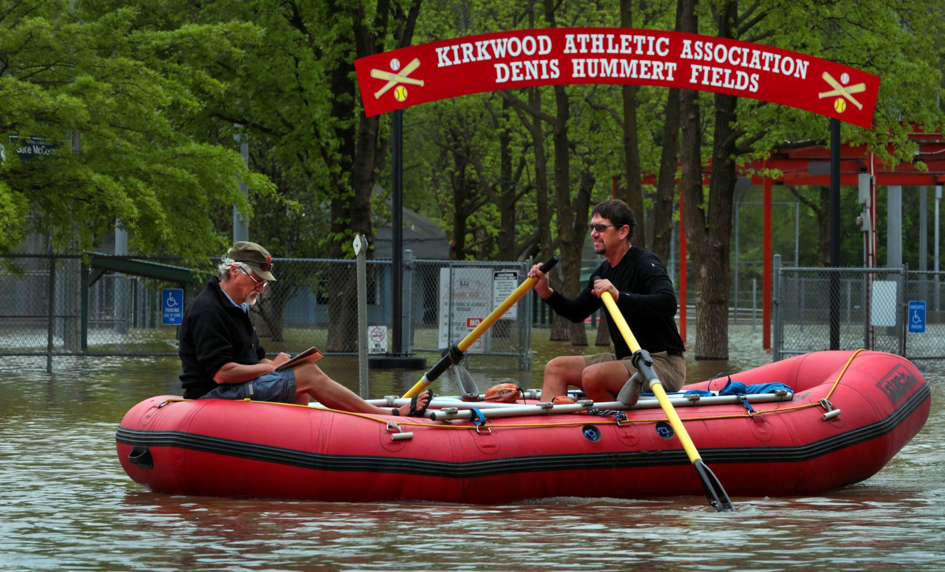 Meramec River on the rise